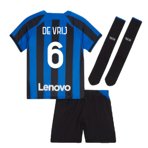 2022-2023 Inter Milan Home Mini Kit (DE VRIJ 6)