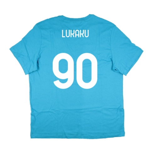 2022-2023 Inter Milan Swoosh Tee (Blue) (LUKAKU 90)