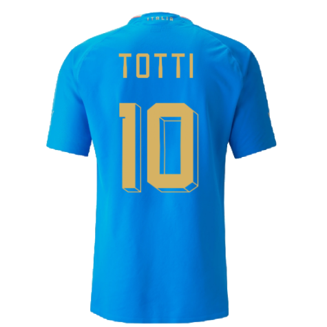 2022-2023 Italy Authentic Home Shirt (TOTTI 10)