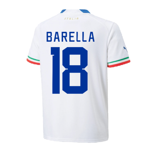 2022-2023 Italy Away Shirt (Kids) (BARELLA 18)