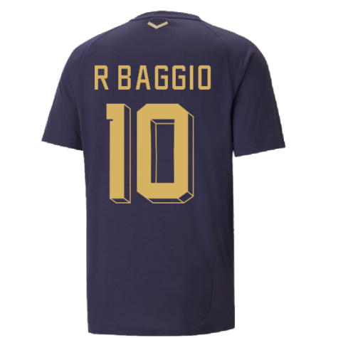 2022-2023 Italy Coach Casuals Tee (Peacot) (R BAGGIO 10)