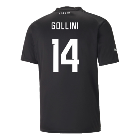 2022-2023 Italy Goalkeeper Shirt (Black) (Gollini 14)