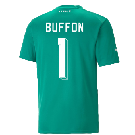 2022-2023 Italy Goalkeeper Shirt (Green) (Buffon 1)