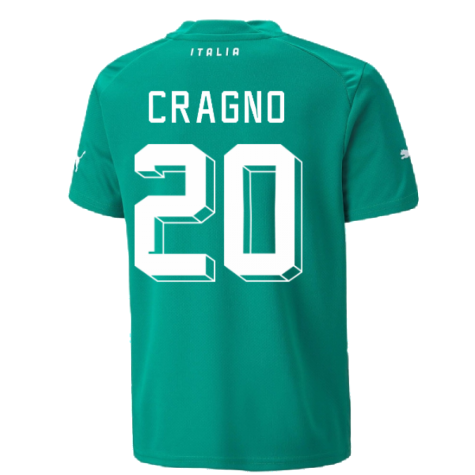 2022-2023 Italy Goalkeeper Shirt (Green) - Kids (CRAGNO 20)