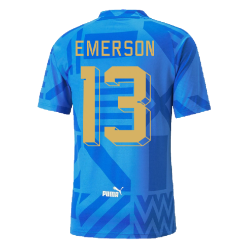 2022-2023 Italy Home Pre-Match Jersey (Blue) (EMERSON 13)