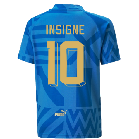 2022-2023 Italy Home Pre-Match Jersey (Blue) - Kids (INSIGNE 10)