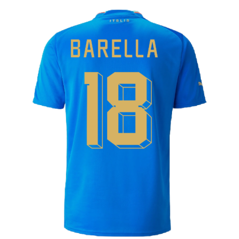 2022-2023 Italy Home Shirt (BARELLA 18)