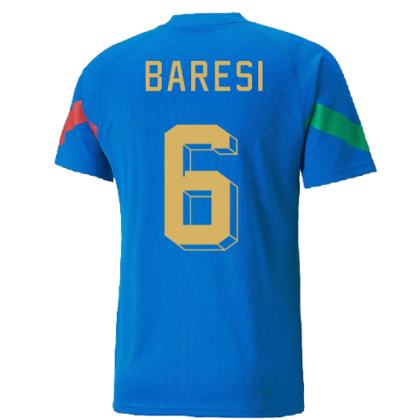 2022-2023 Italy Player Training Jersey (Blue) (BARESI 6)