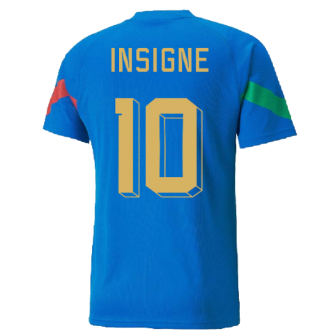 2022-2023 Italy Player Training Jersey (Blue) (INSIGNE 10)