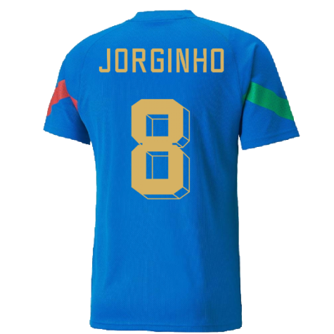 2022-2023 Italy Player Training Jersey (Blue) (JORGINHO 8)