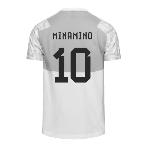 2022-2023 Japan Game Day Travel Tee (White) (Minamino 10)