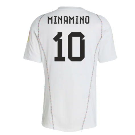 2022-2023 Japan Pre-Match Shirt (White) (Minamino 10)