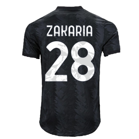 2022-2023 Juventus Authentic Away Shirt (ZAKARIA 28)