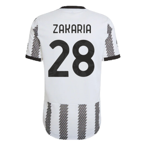 2022-2023 Juventus Authentic Home Shirt (ZAKARIA 28)