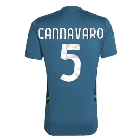 2022-2023 Juventus Training Shirt (Active Teal) (CANNAVARO 5)