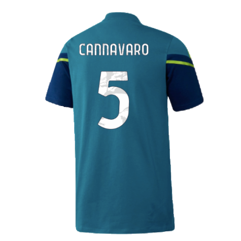 2022-2023 Juventus Training Shirt (Active Teal) - Kids (CANNAVARO 5)