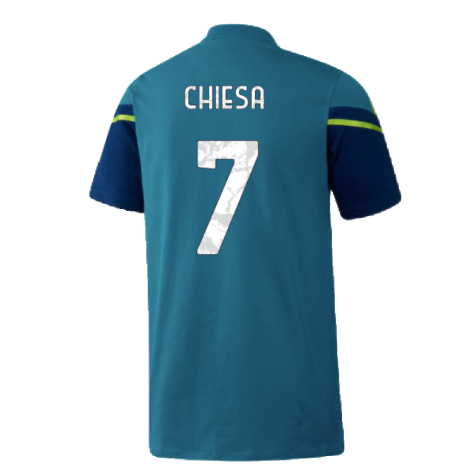 2022-2023 Juventus Training Shirt (Active Teal) - Kids (CHIESA 7)