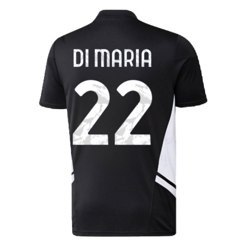 2022-2023 Juventus Training Shirt (Black) (DI MARIA 22)