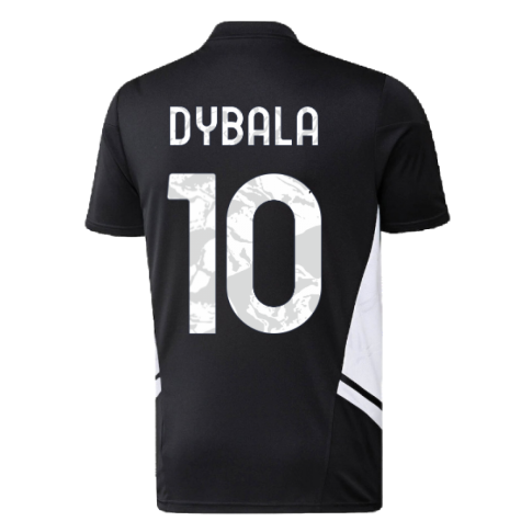 2022-2023 Juventus Training Shirt (Black) (DYBALA 10)