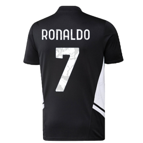 2022-2023 Juventus Training Shirt (Black) (RONALDO 7)