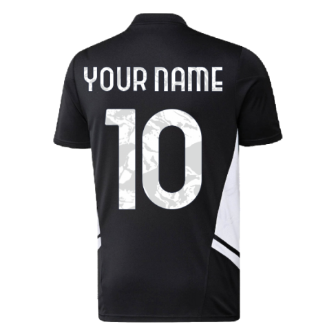 2022-2023 Juventus Training Shirt (Black) (Your Name)