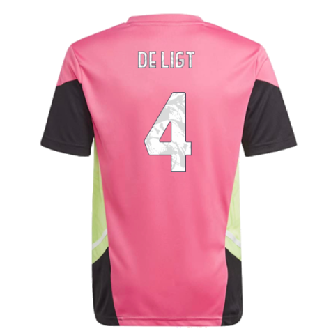 2022-2023 Juventus Training Shirt (Pink) - Kids (DE LIGT 4)