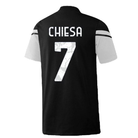 2022-2023 Juventus Training Tee (Black) (CHIESA 7)