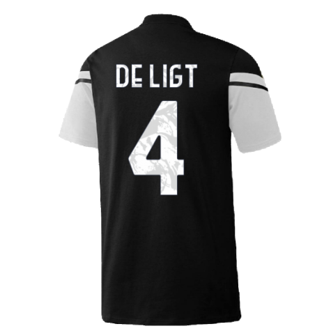 2022-2023 Juventus Training Tee (Black) (DE LIGT 4)