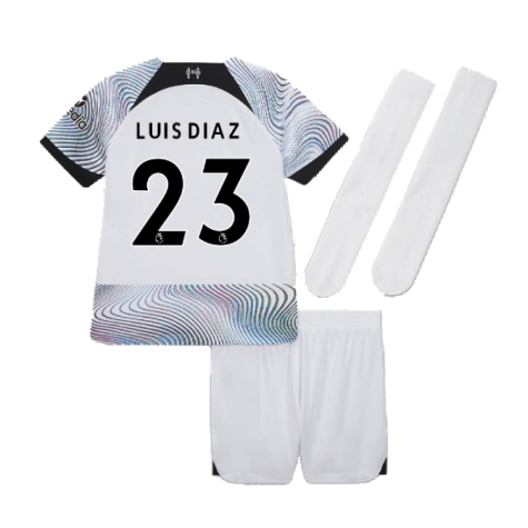 2022-2023 Liverpool Away Mini Kit (LUIS DIAZ 23)