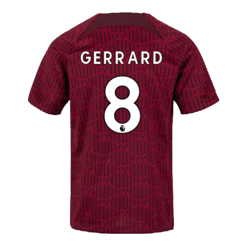 2022-2023 Liverpool Pre-Match Training Shirt (Red) - Kids (GERRARD 8)