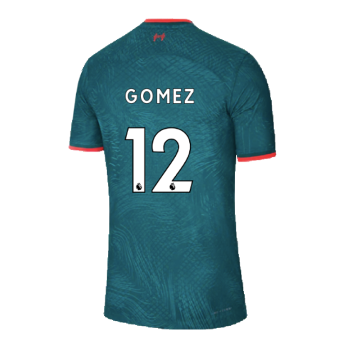 2022-2023 Liverpool Third Match DFADV Vapor Shirt (GOMEZ 12)