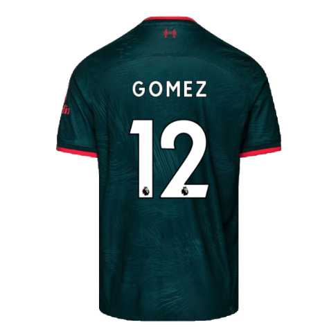 2022-2023 Liverpool Third Shirt (Kids) (GOMEZ 12)