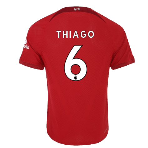 2022-2023 Liverpool Vapor Home Shirt (THIAGO 6)