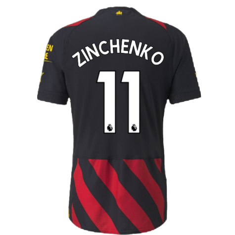 2022-2023 Man City Authentic Away Shirt (ZINCHENKO 11)