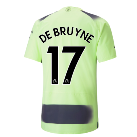 2022-2023 Man City Authentic Third Shirt (DE BRUYNE 17)