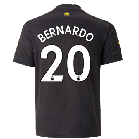 2022-2023 Man City Away Shirt (Kids) (BERNARDO 20)