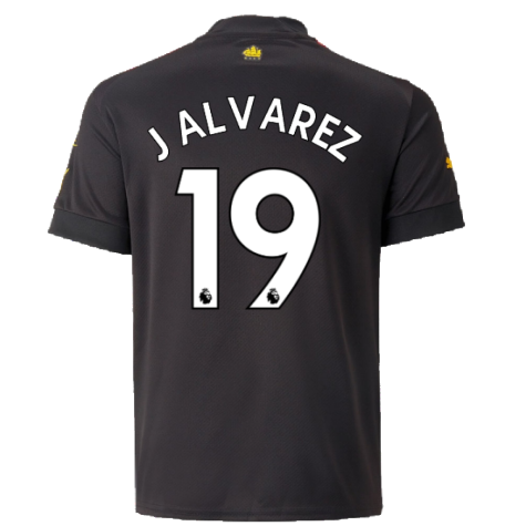 2022-2023 Man City Away Shirt (Kids) (J ALVAREZ 19)