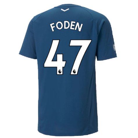 2022-2023 Man City Casuals Tee (Blue) (FODEN 47)