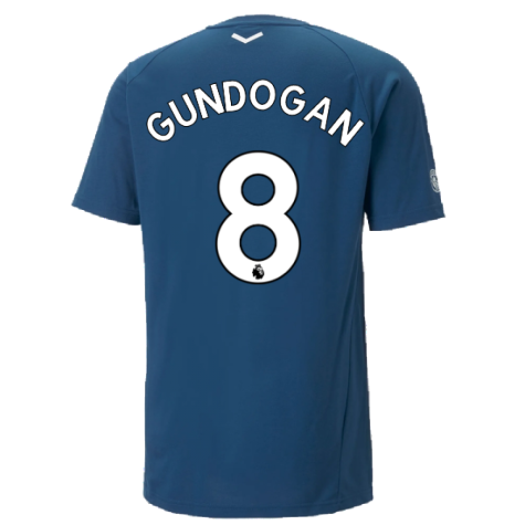 2022-2023 Man City Casuals Tee (Blue) (GUNDOGAN 8)