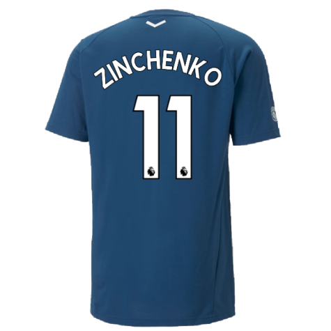 2022-2023 Man City Casuals Tee (Blue) (ZINCHENKO 11)