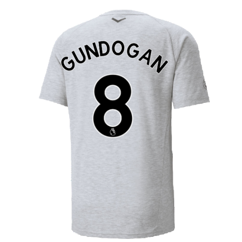 2022-2023 Man City Casuals Tee (Light Grey) (GUNDOGAN 8)