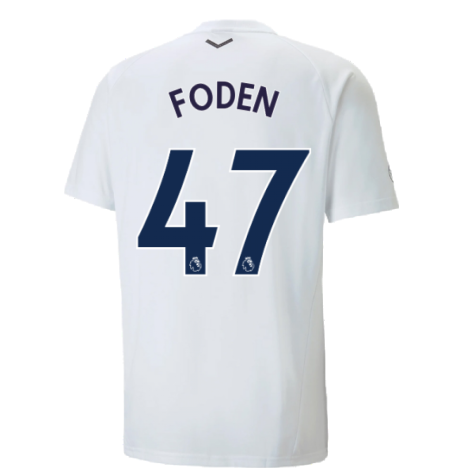 2022-2023 Man City Casuals Tee (White) (FODEN 47)