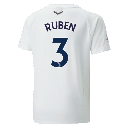 2022-2023 Man City Casuals Tee (White) - Kids (RUBEN 3)