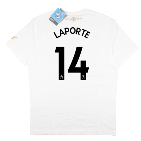 2022-2023 Man City Chinese New Year Tee (White) (Laporte 14)