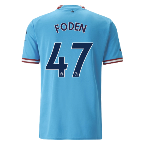 2022-2023 Man City Home Shirt (FODEN 47)