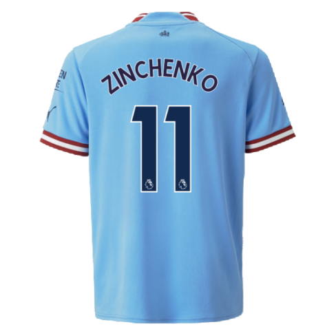 2022-2023 Man City Home Shirt (Kids) (ZINCHENKO 11)