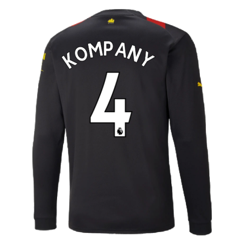 2022-2023 Man City Long Sleeve Away Shirt (KOMPANY 4)