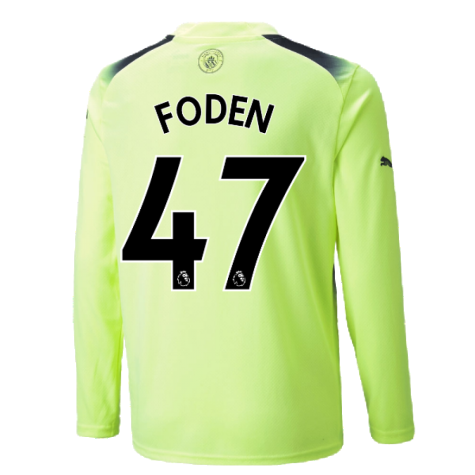 2022-2023 Man City Long Sleeve Third Shirt (FODEN 47)