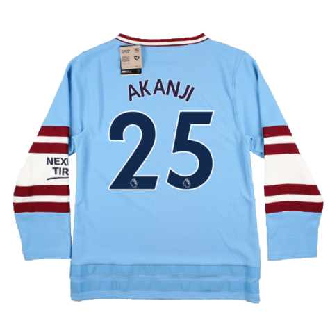 2022-2023 Man City Oversize Winter Jersey (Akanji 25)