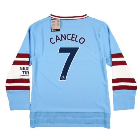 2022-2023 Man City Oversize Winter Jersey (Cancelo 7)